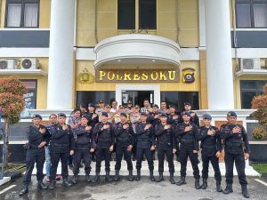 Pemilu 2024 Di OKU Aman,Polres OKU Lepas Kepulangan Pasukan BKO Brimob Polda Sumsel