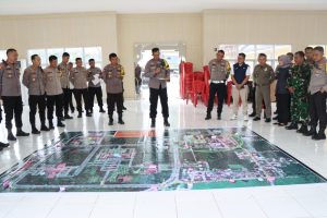 Kapolres Pimpin TFG Pengamanan Rapat Rekapitulasi hasil penghitungan perolehan suara Di KPU Pagar Alam