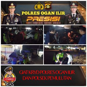 Ciptakan ke keamanan dan kenyamanan selama bulan Ramadhan Polsek pemulutan gelar razia penyakit masyarakat ini hasilnya!