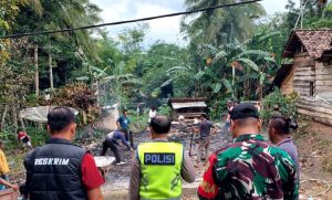 Nyalakan Lampu Teplok Akibat PLN Padam, Rumah Di Desa Mekar Jaya OKU Terbakar