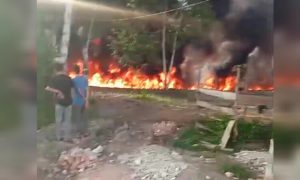 Kembali Membara, Kali Ini Gudang Penampungan Minyak Illegal yang Meledak di Muba