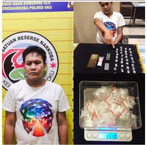 Tangkap Bandar Sabu,Satreskoba Polres OKU Temukan BB 39 Paket Sabu