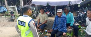 Jum’at curhat Polsek Pemulutan dengarkan dan tindak lanjuti informasi yang di berikan Warga desa tanjung pasir