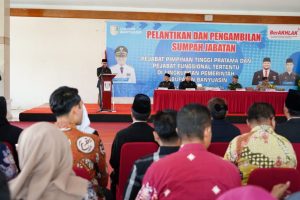 PJ Bupati Banyuasin Lantik Pejabat Tinggi Pratama dan Administrator