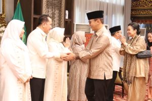 Halal Bihalal Kapolda dengan Gubernur Sumsel dan Forkopimda