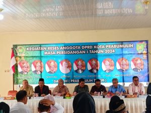 Sutarno SE MIKom Pimpin Langsung Giat Reses Anggota DPRD Masa Persidangan 1 Tahun 2024