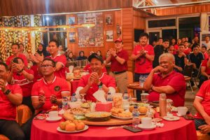 Kapolda Sumsel Irjen Pol. A. Rachmad Wibowo,SIK, nonton bareng semi final piala AFC Asian Cup U23 Tahun 2024