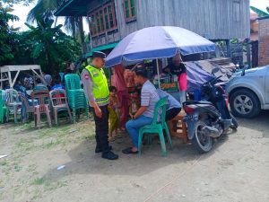 Laksanakan patroli himbau masyarakat untuk menjaga Kamtibmas serta waspada Bencana alam 