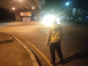 Patroli malam Polsek Pemulutan antisipasi kejahatan jalan lintas maupun jalan tol