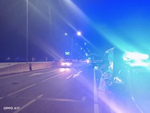 Patroli malam Polsek pemulutan berikan rasa aman penguna jalan baik jalan lintas maupun jalan tol 
