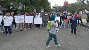 Koalisi Pers Sumsel Gelar Aksi Tolak Revisi RUU Penyiaran