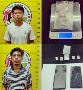 Lagi ..Satresnarkoba Polres OKU Tangkap Dua Orang Bandar Shabu Dikosan.