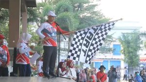 Meriahkan HUT RI ke 79, Pemkot Prabumulih Gelar Lomba Gerak Jalan