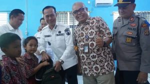 PJ Walikota Prabumulih Hadiri Peyerahan Bantuan Perlengkapan Sekolah PT Pertamina Field  Produktif