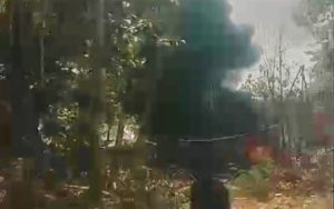 Sumur Minyak Diduga Illegal  Kembali Terbakar, Kapolsek Bungkam, Kapolres Angkat Bicara