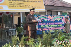 Kajari OKU Pimpin Upacara Peringatan Hari Lahir Kejaksaan RI Ke-79, Kajari : Jaga Marwah Institusi Adhyaksa