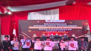 KPU Kota Prabumuleh Tetapkan Nomor Urut Pasangan Calon Walikota dan Wakil Walikota Prabumulih