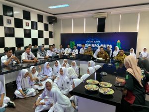 Puluhan Siswa SMK 1 Belajar Broadcasting ke Kominfo Muba