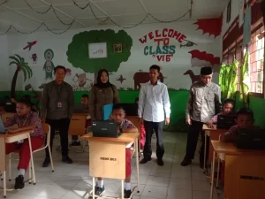 Inovatif, SD Negeri 9 Penukal Utara Gelar Ujian Sekolah Dengan Sistem CBT