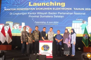 Kantor Pertanahan PALI Resmi Jadi Kantor Penerbitan Dokumen Elektronik