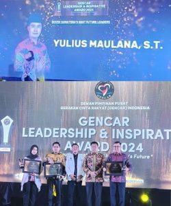Penghargaan Leadership And Inspirativ Award 2024 Diraih Yulius Maulana. ST