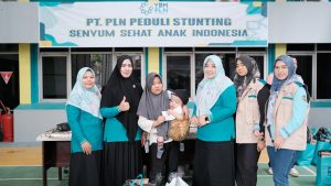 PLN UP3 Lahat Berbagi Kepada Anak-Anak Stunting di Kabupaten Lahat