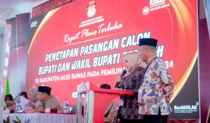 KPU Tetapkan Ratna Machmud-Suprayitno Sebagai Bupati dan Wakil Bupati Terpilih Musi Rawas