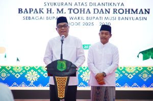 Gelar Syukuran, Ini Harapan Bupati dan Wakil Bupati Muba