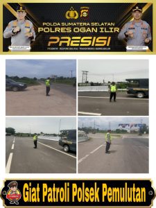 Polsek pemulutan laksanakan patroli di tiga titik Rawan kejahatan dan kemacetan 
