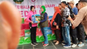 Bhayangkari Polda Sumsel Berbagi Kebahagiaan Lebaran dengan Insan Pers