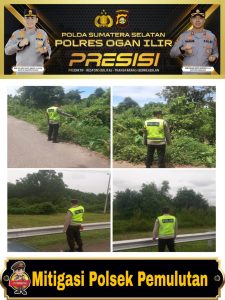 Jelang musim panas personil Polsek Pemulutan laksanakan Mitigasi karhutla di wilayah ini !