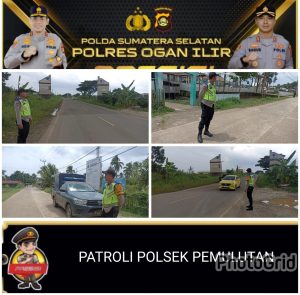 Personil Polsek Pemulutan laksanakan patroli rutin Pastikan ketertiban lalu lintas