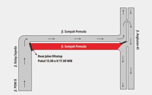 Opening Ceremony Billiard Challenge 2025, Begini Skema Lalin di Jalan Sumpah Pemuda Hari Ini