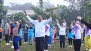 Pemkot Prabumulih Gelar Senam Massal di Stadion Talang Jimar
