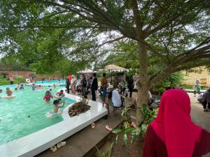 Personil Polsek Pemulutan Monitoring Dan Patroli Objek Wisata Masyarakat Saat Liburan Hari Raya Idul Fitri 1446 H