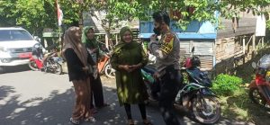Laksanakan Sambang ke desa binaan Bhabinkamtibmas Polsek Pemulutan Pastikan Kamtibmas aman 
