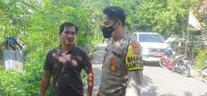Bhabinkamtibmas Polsek Pemulutan laksanakan sambang ke desa binaan berikan himbauan Kamtibmas 