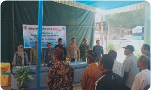 Kapospol pemulutan barat Hadiri musyawarah desa khusus pembentukan koperasi merah putih guna menunjang ketahanan pangan Indonesia 