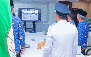 Antusias Ikuti Upacara, Wabup Muba Rohman Ucapkan Selamat Hari Otonomi Daerah ke-XXIX