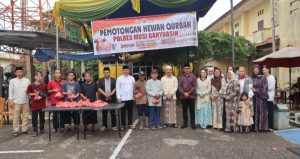 Momen Idul Adha, Polres Muba Sembelih 34 Hewan Qurban