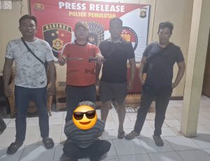 Kedapatan bawa sajam pemuda mekar jaya di amankan tim Buser Polsek pemulutan