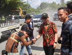 Atasi Banjir di Sukaraya, Bupati OKU Tinjau Pemasangan Box Culvert