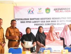 BANTUAN ATENSI KEMENSOS DIGULIRKAN, LANSIA DAN ANAK DI PRABUMULIH JADI PRIORITAS