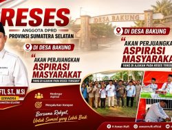 Reses Ke VI Anggota DPRD Sumsel H Aswan Mufti Di Desa Bakung Sejumlah Aspirasi Masyarakat akan di perjuangkan