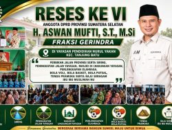 Reses Anggota Dprd Sumsel  Di Yayasan Nurul Yakin Tanjung Batu Jadi Wadah Aspirasi, Perkuat Sinergi Pembangunan Sejumlah Aspirasi di sampaikan warga