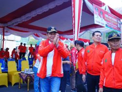 Semangat Kemerdekaan Membara, Bupati Toha Buka Lomba Baris-Berbaris HUT ke-81 RI di Muba