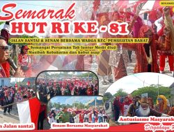 Semarak HUT RI ke-81: Jalan Santai Pemulutan Barat, Semangat Persatuan Tak Luntur Meski Diuji Musibah kebakaran lahan dan kabut asap
