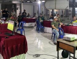 Lapas Tanjung Raja Bersama Koramil 402-04 Nobar Final FIFA ASEAN Games, Semangat Nasionalisme Menggema