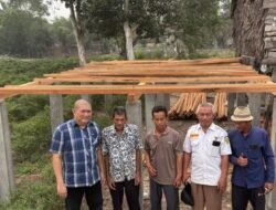 BAZNAS Ogan Ilir Monitoring Pembangunan Rumah Ahad di Desa Pulau Negara, Pastikan Bantuan Berjalan Tepat Sasaran
